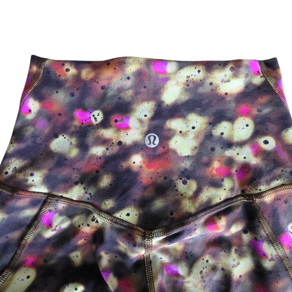 Lululemon Align High-Rise Pant 25" Soft Focus Splatter Green Multi Size 2 - Picture 2 of 14